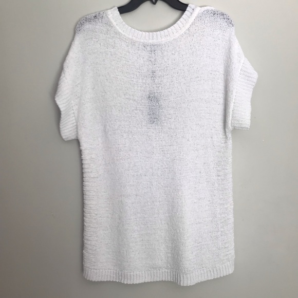 Cable & Gauge XLarge White Sleeveless Sweater - Picture 2 of 7